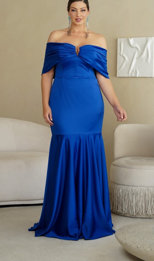 VESTIDO AZUL ROYAL 2027F