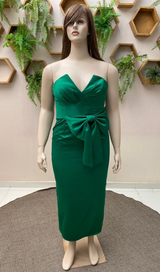 VESTIDO MIDI VERDE 2004S