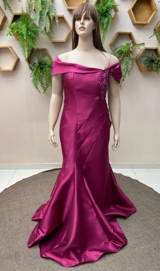 VESTIDO FUCSIA 887NF