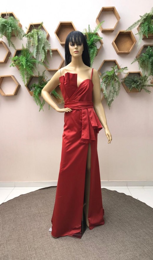 VESTIDO TERRACOTA 1983S