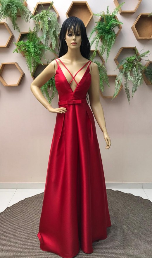 VESTIDO VERMELHO 1406S