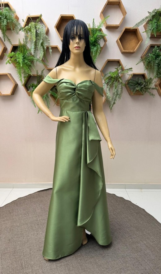 VESTIDO VERDE OLIVA