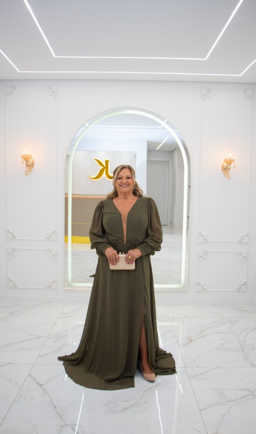 VESTIDO VERDE OLIVA 11502SB