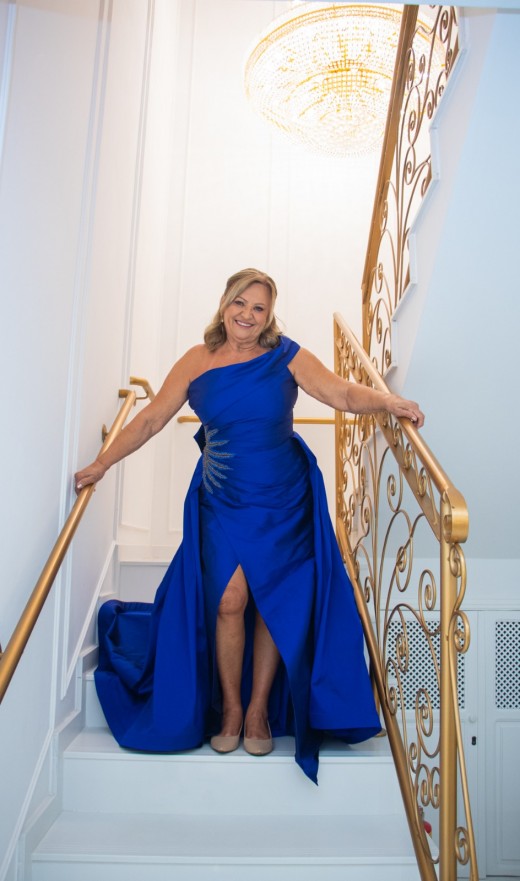 VESTIDO AZUL ROYAL 25263EM