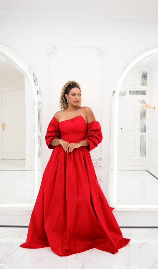 VESTIDO VERMELHO 49037GR