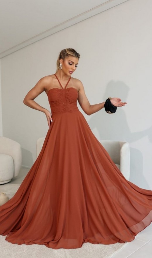 VESTIDO TERRACOTA 5680