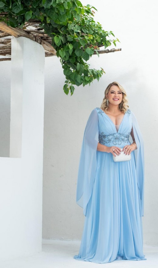VESTIDO AZUL SERENITY GL23259