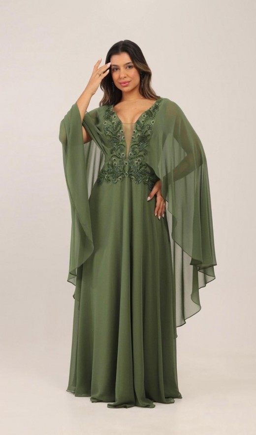 VESTIDO VERDE OLIVA 960NF