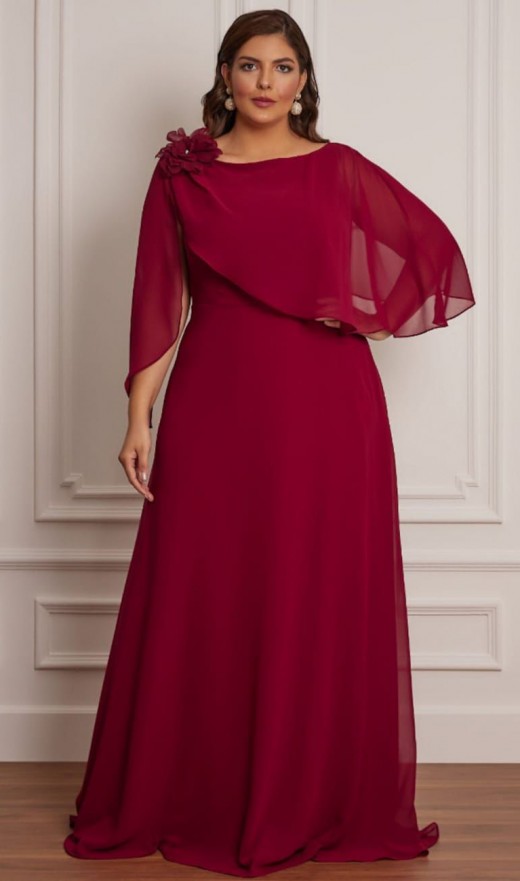 VESTIDO MARSALA 4439G