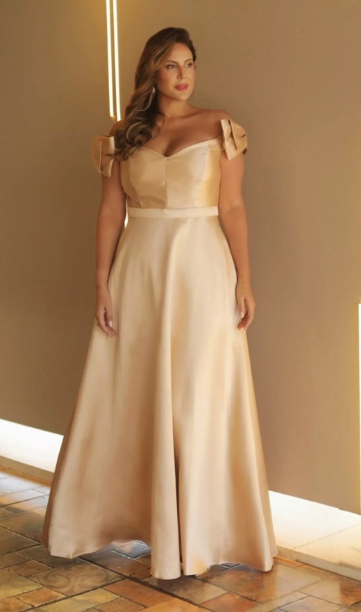 VESTIDO DOURADO 5629G