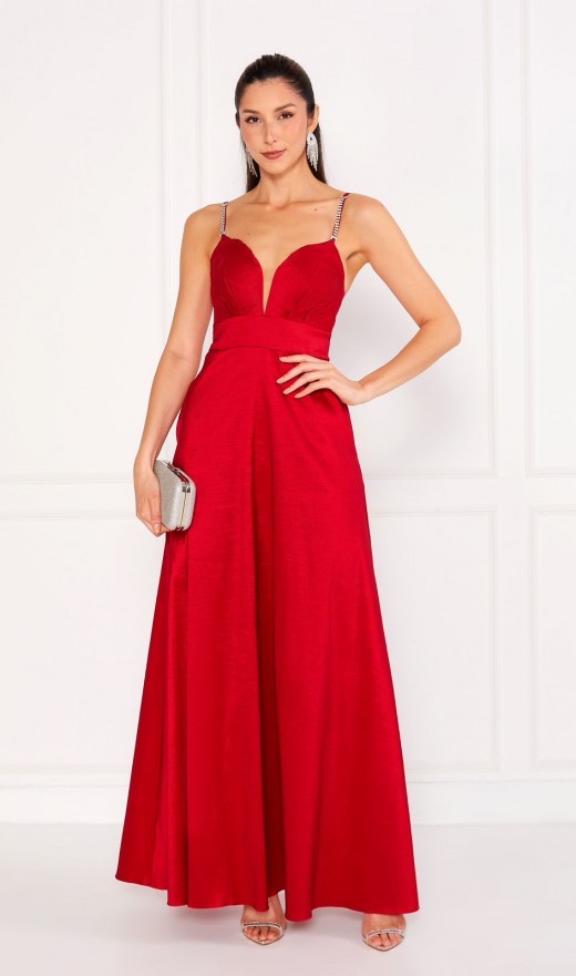 VESTIDO VERMELHO 1195E