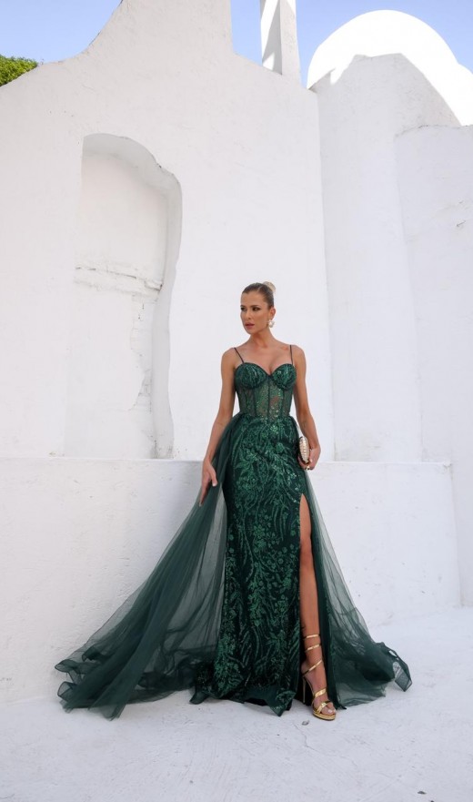 VESTIDO VERDE MZ5338