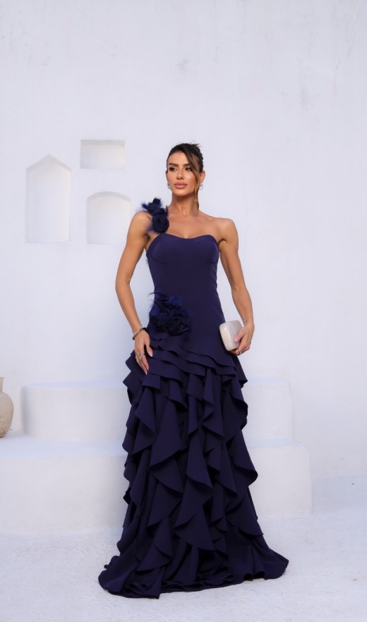 VESTIDO AZUL MARINHO 11724SB