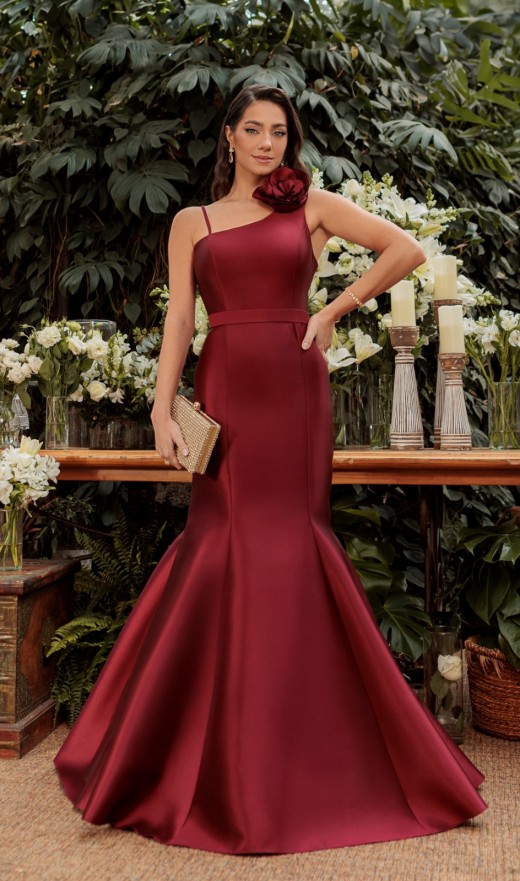 VESTIDO MARSALA 1224PH