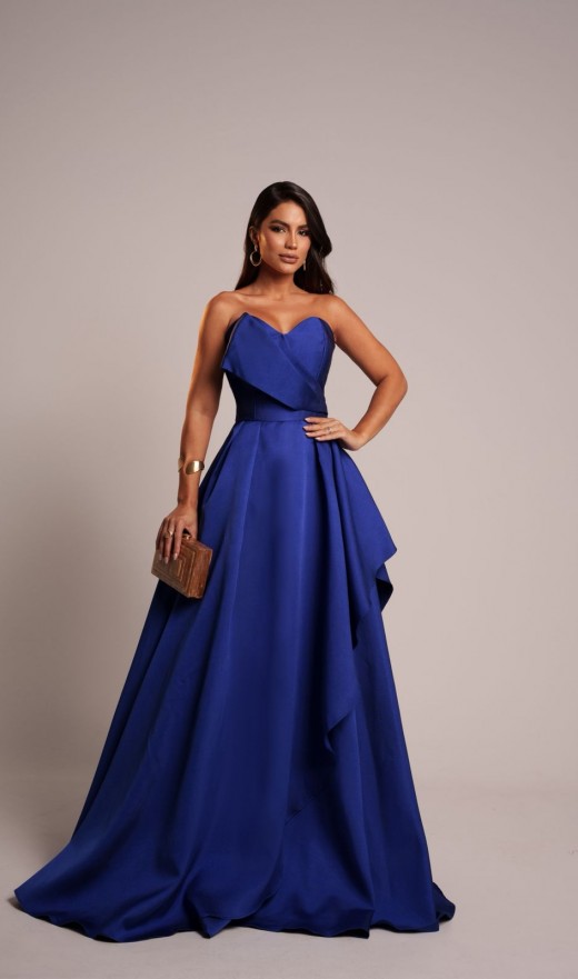 VESTIDO AZUL ROYAL 008BF