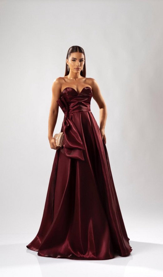 VESTIDO MARSALA 102BF