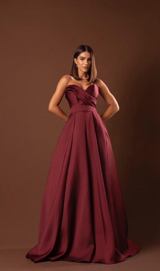VESTIDO MARSALA 761BF