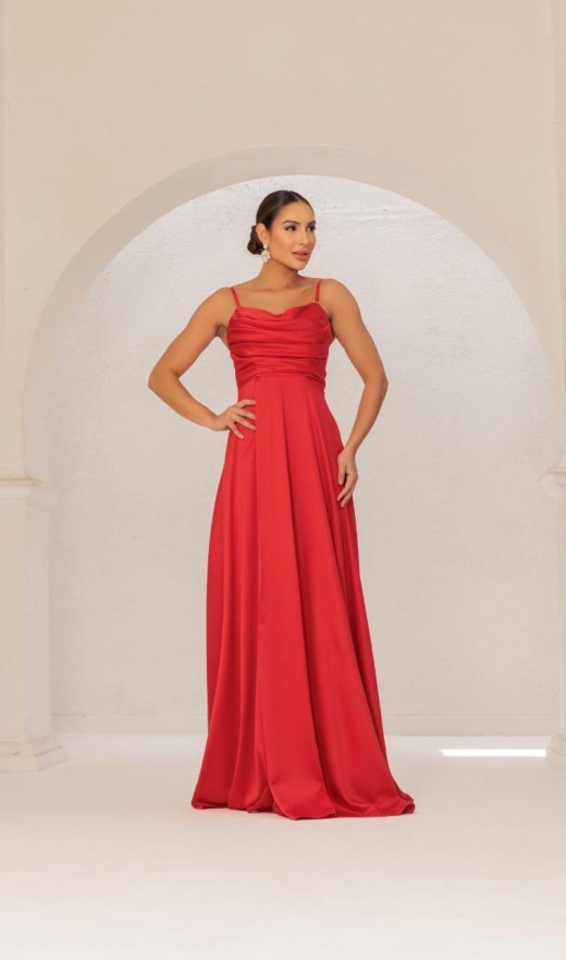 VESTIDO VERMELHO 4749BN