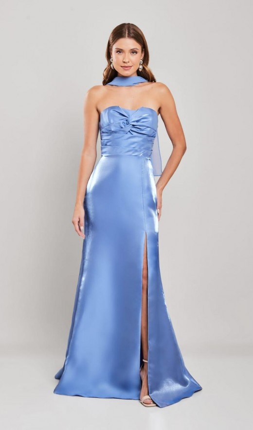 VESTIDO AZUL SERENITY 4637BN