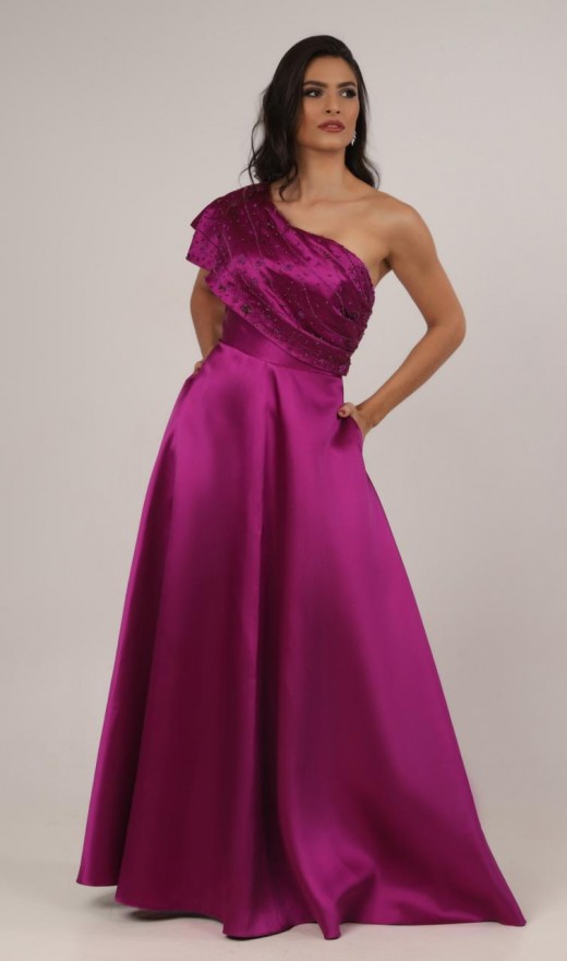 VESTIDO FUCSIA 1013NF