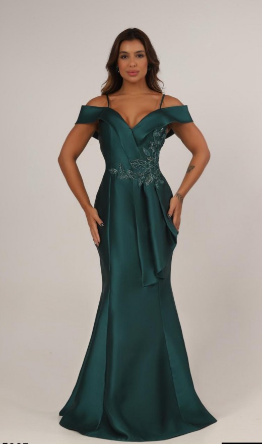 VESTIDO VERDE ESMERALDA 987NF