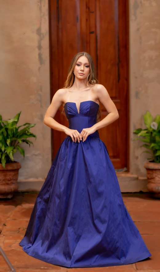 VESTIDO AZUL ROYAL 2058S