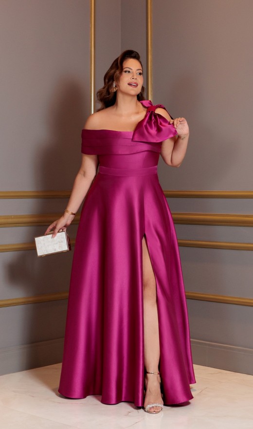VESTIDO FUCSIA 1181PH