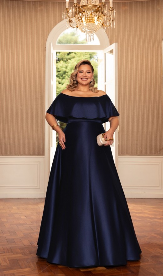 VESTIDO AZUL MARINHO 1242PH