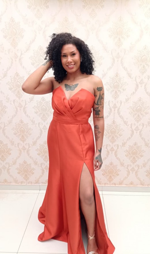 VESTIDO TERRACOTA 2255K