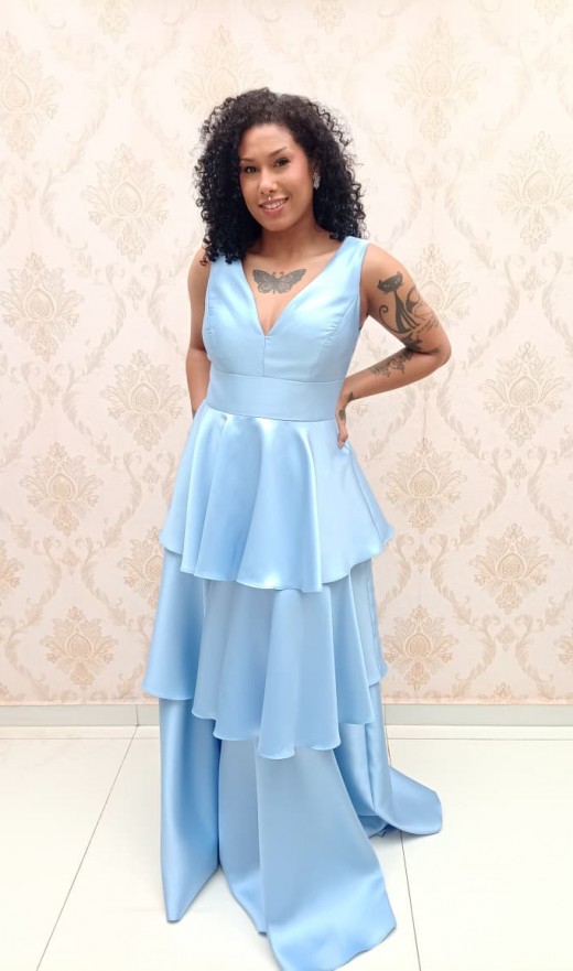 VESTIDO AZUL SERENITY 2357K