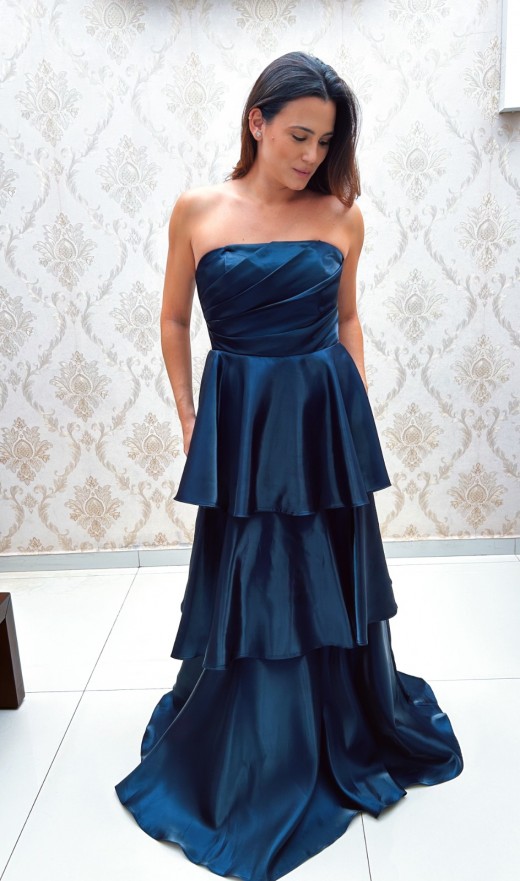 VESTIDO AZUL MARINHO 2390K