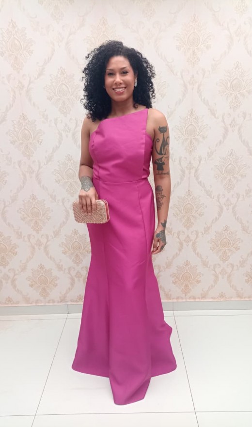 VESTIDO FUCSIA 19921NC