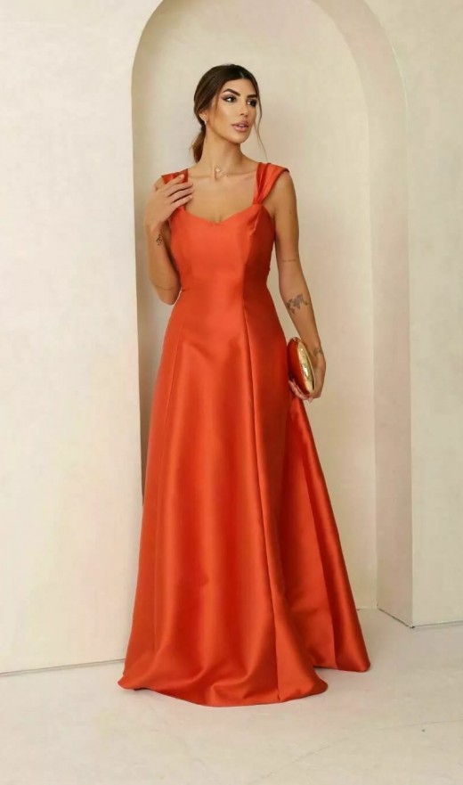 VESTIDO TERRACOTA 25009OB