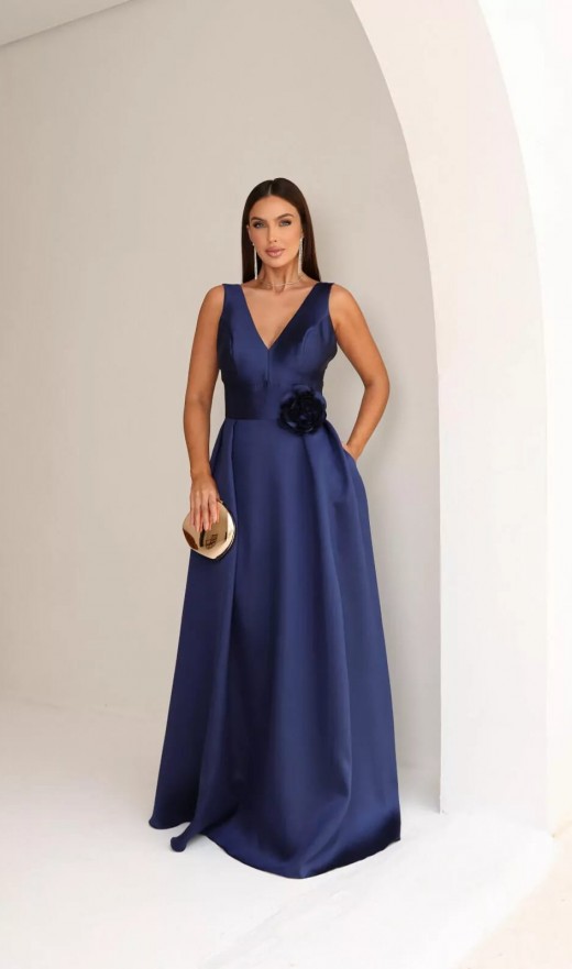 VESTIDO AZUL MARINHO 25048OB