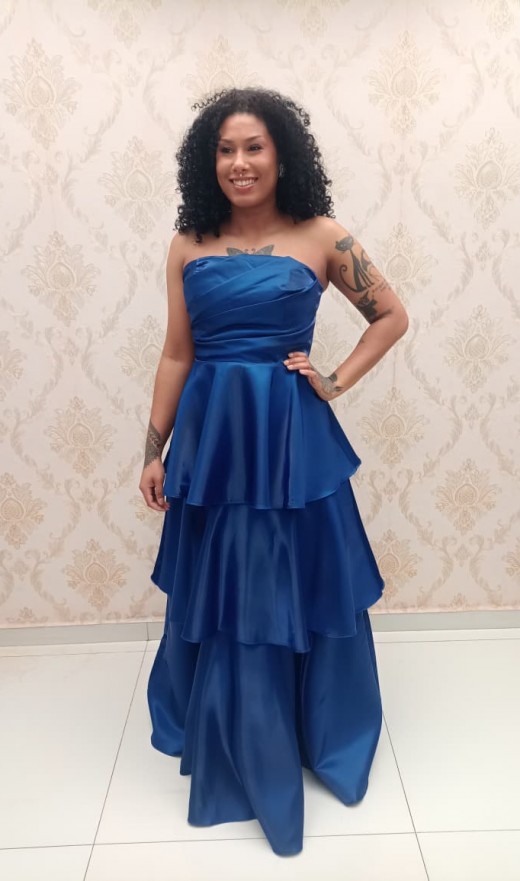 VESTIDO AZUL ROYAL 2390K