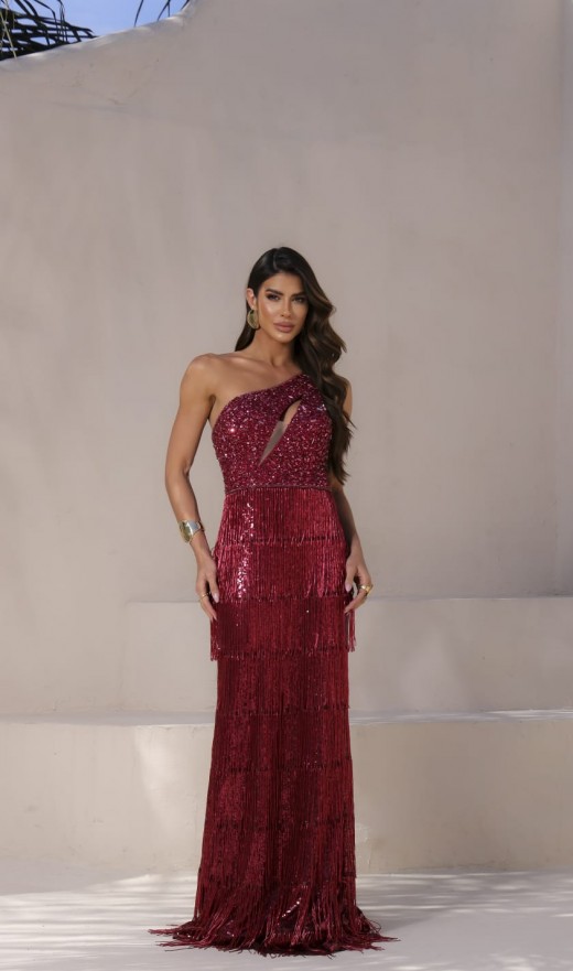 VESTIDO MARSALA 11734SB