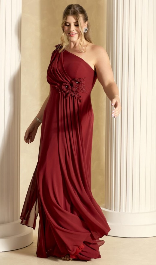 VESTIDO MARSALA 5039G