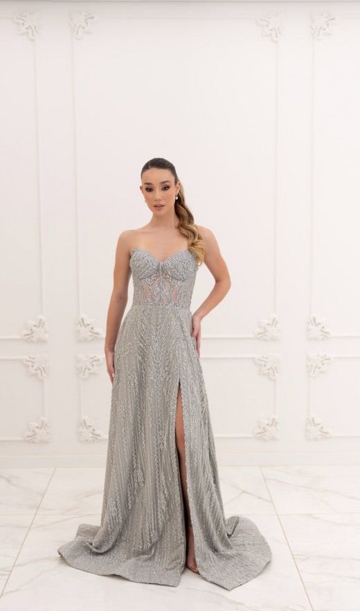 VESTIDO PRATA 53057GR