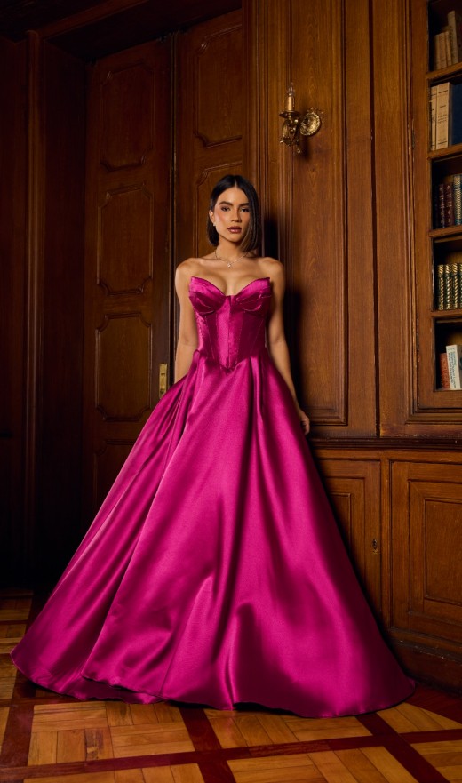VESTIDO FUCSIA 061BF