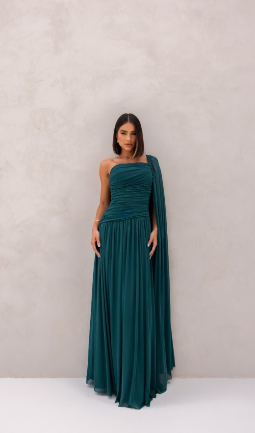 VESTIDO VERDE ESMERALDA 082BF