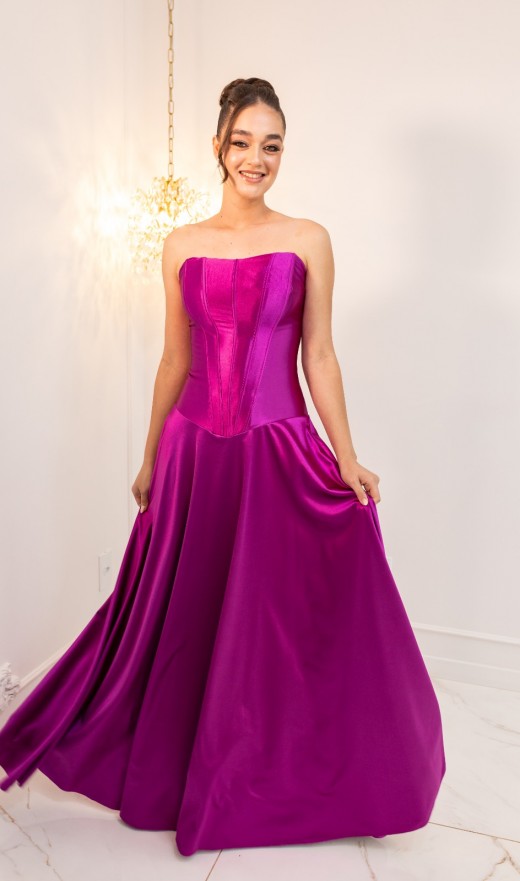 VESTIDO FUCSIA 6671BB