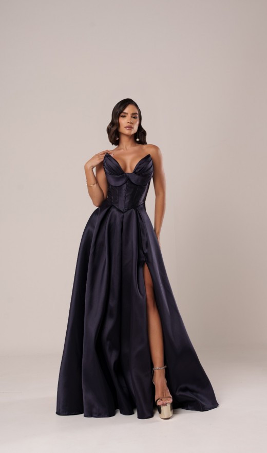 VESTIDO AZUL MARINHO 086BF