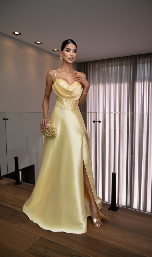 VESTIDO AMARELO 6685BB