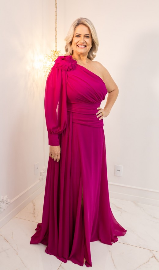 VESTIDO FUCSIA 2103F