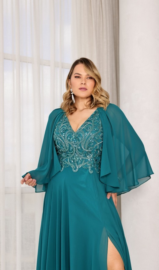 VESTIDO VERDE ESMERALDA GL25329