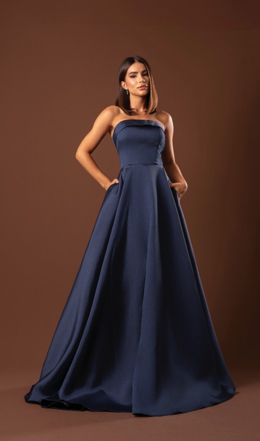 VESTIDO AZUL MARINHO 110BF
