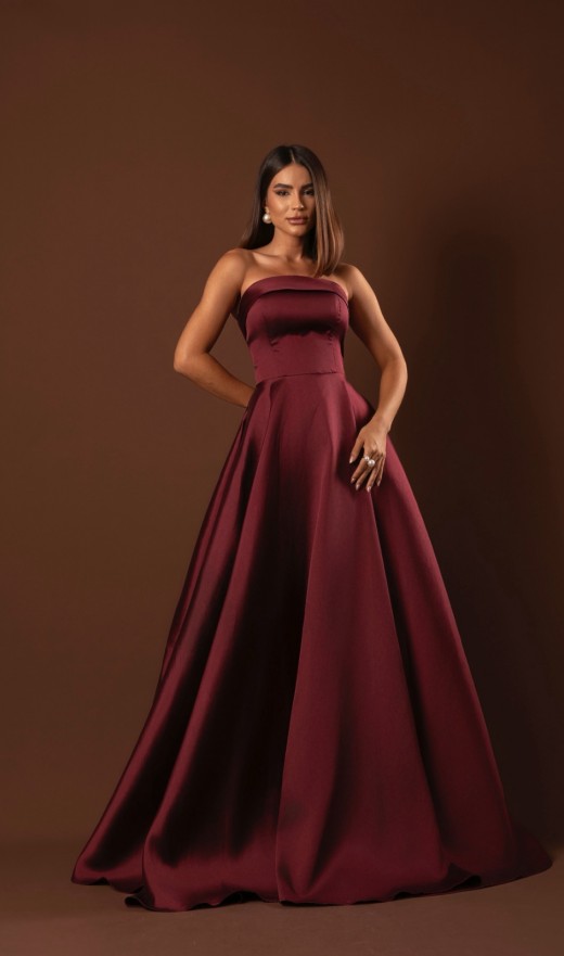 VESTIDO MARSALA 110BF