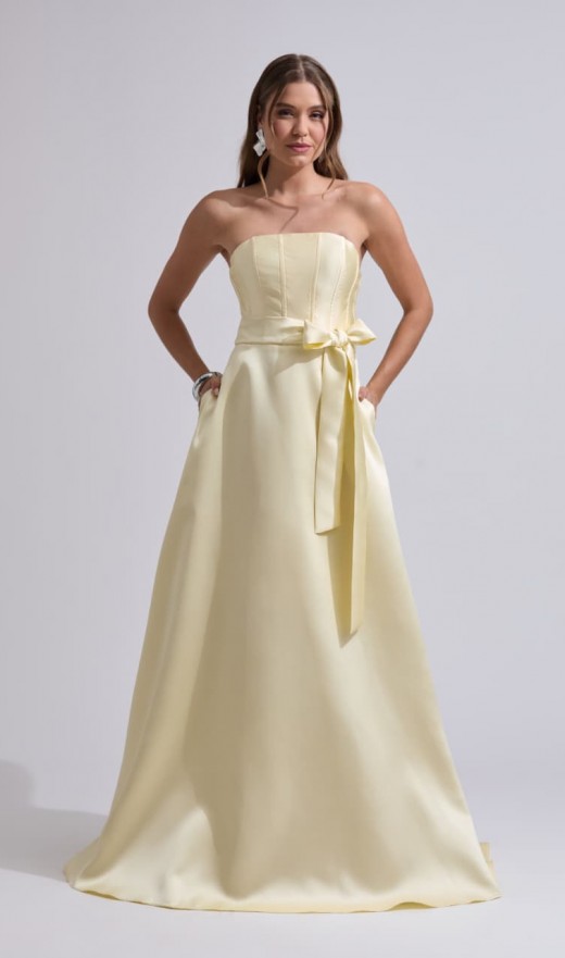 VESTIDO AMARELO 4820BN
