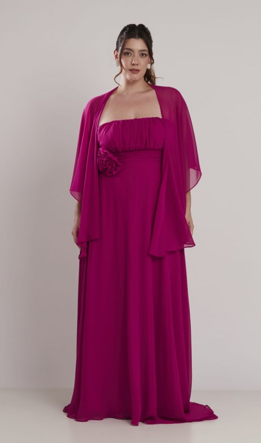 VESTIDO FUCSIA 14804BN