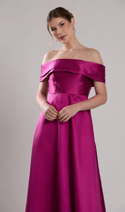 VESTIDO FUCSIA 4813BN